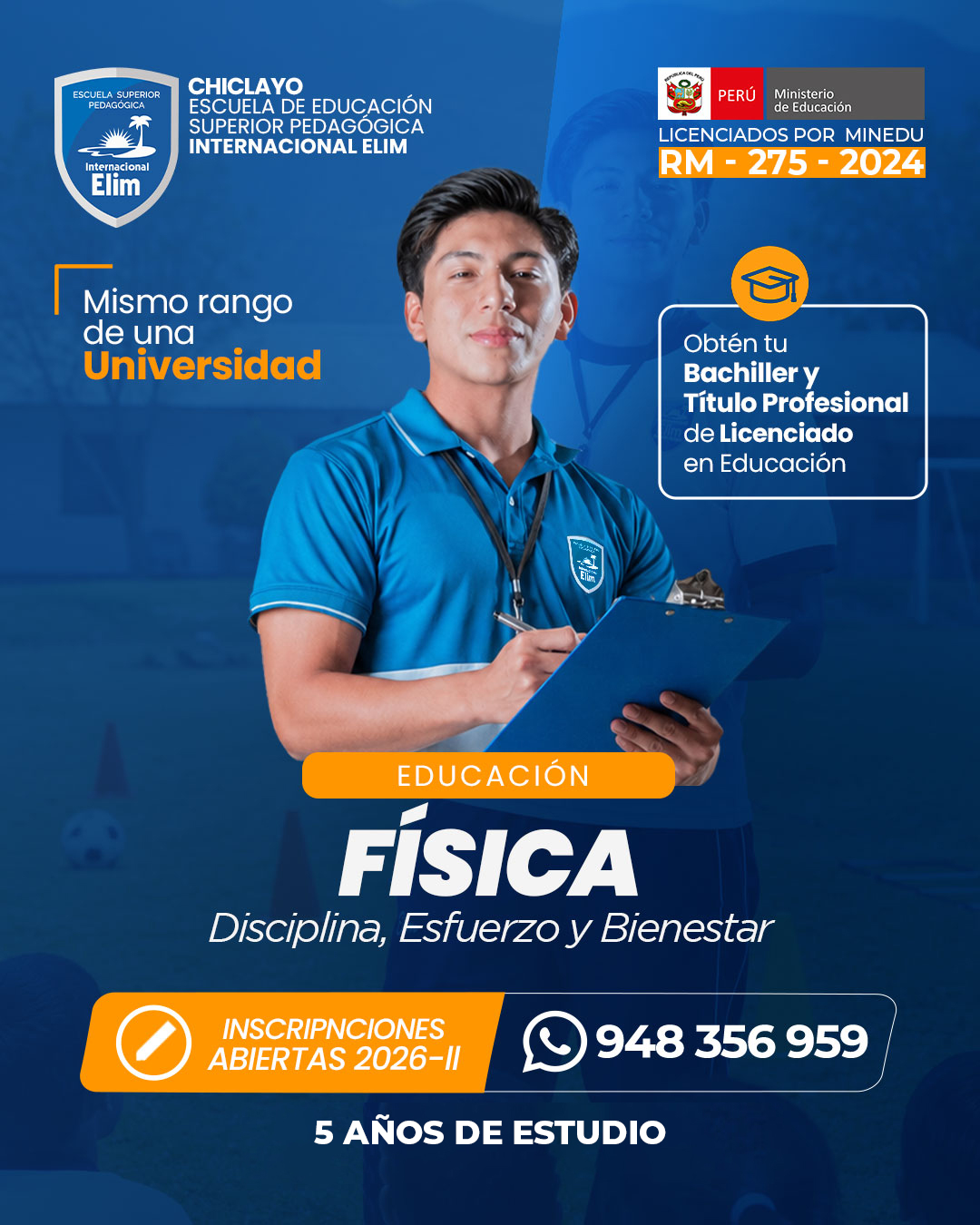 Educación Física en la sede Chiclayo